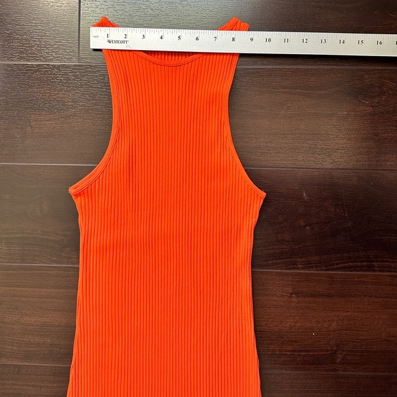 Zara Vibrant Orange Racer Tank Dress - Picture 4 of 7